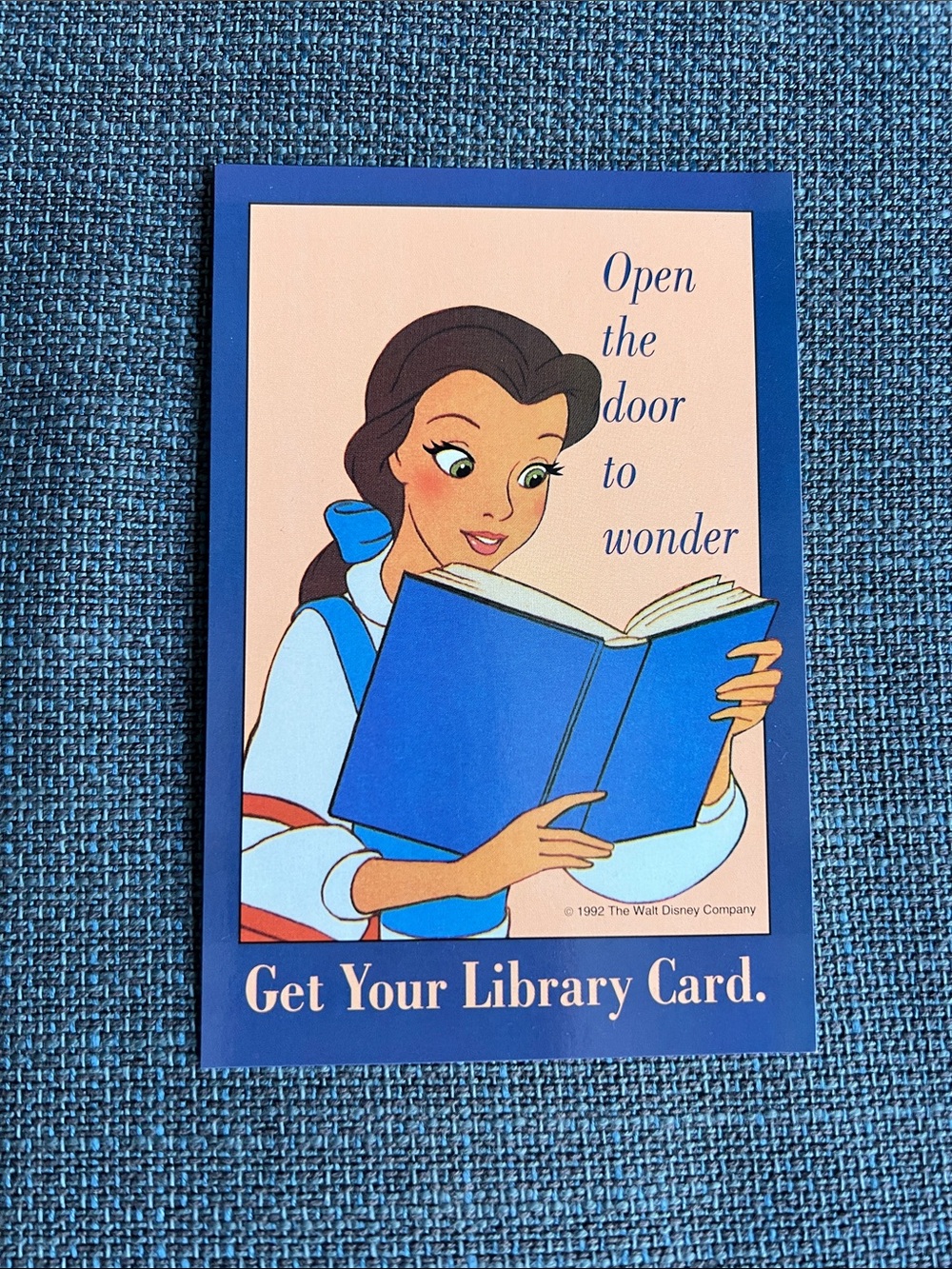 Disney Belle Library Card - Blue